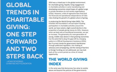 The Philanthropy Programme 2016: Current Trends in Philanthropic Giving The Philanthropy Programme 2016: Current Trends in Philanthropic Giving